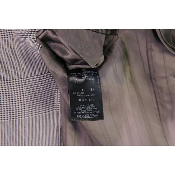 Giorgio Armani Black Label Current Black/Tan Plaid Wool-Silk 2-Btn Sportcoat 42R - Picture 9 of 9